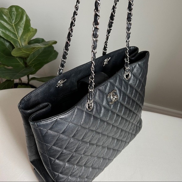 SOLD 🤩 Chanel shopper grain leather tote - Picture 3 of 16